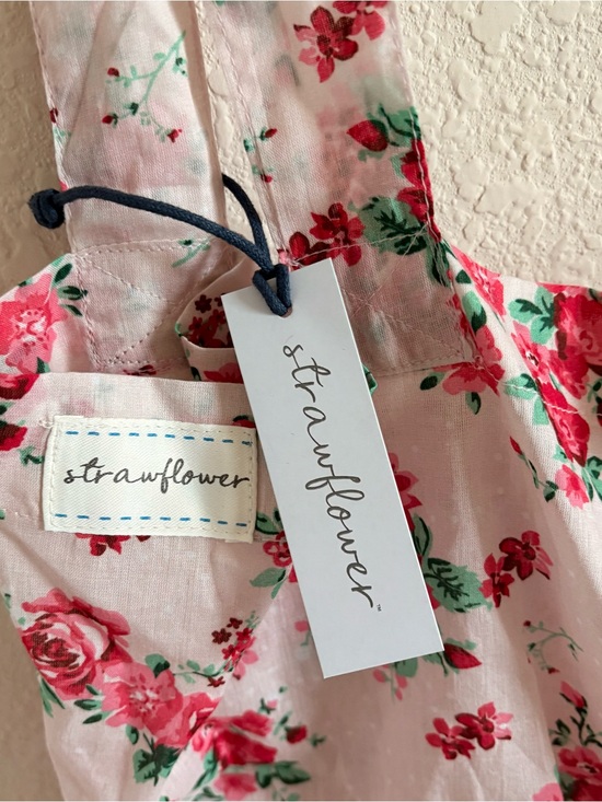 strawflower Handbags - Strawflower Pink Floral Cotton Market Tote Bag Cottagecore NWT